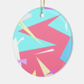 Positieve Vibes Pastel Colors Abstract Keramisch Ornament (Links)