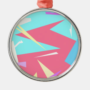 Positieve Vibes Pastel Colors Abstract Metalen Ornament