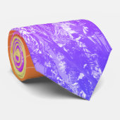 Positieve Vibes Pastel Colors Palm Trees Stropdas (Opgerold)