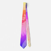 Positieve Vibes Pastel Colors Palm Trees Stropdas (Voorkant)