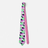 Positieve Vibes Pastel Paarse Minimalistische Stro Stropdas (Voorkant)