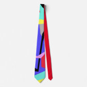 Positieve Vibes Pastelkleuren Abstracte Kunst Stro Stropdas (Voorkant)