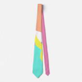 Positieve Vibes Pastelkleuren Abstracte Kunst Stro Stropdas (Voorkant)