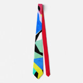 Positieve Vibes Pastelkleuren Abstracte Kunst Stro Stropdas (Voorkant)
