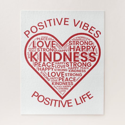 Positieve Vibes Positief Leven Legpuzzel (Verticaal)