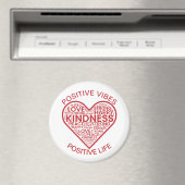 Positieve Vibes Positief Leven Magnet (Insitu (Vaatwasser))