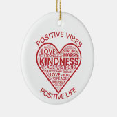 Positieve Vibes Positief Leven Ornament (Rechts)