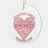 Positieve Vibes Positief Leven Ornament (Links)