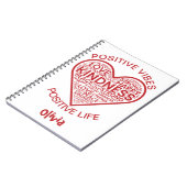 Positieve Vibes Positief Leven Persoonlijk Notitie Notitieboek (Linkerzijde)