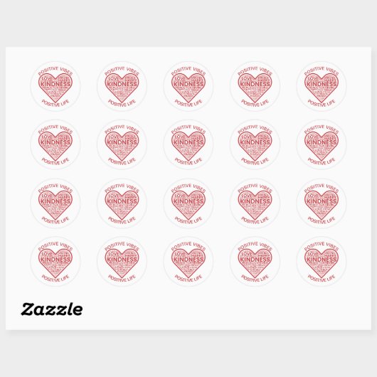 Positieve Vibes Positief Leven Sticker (Vel)