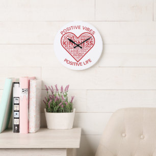 Positieve Vibes Positief Leven Wandklok