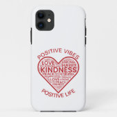 Positieve Vibes Positive Life iPhone 11 Hoesje (Achterkant)