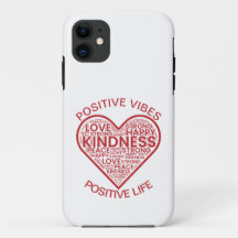 Positieve Vibes Positive Life iPhone 11 Hoesje