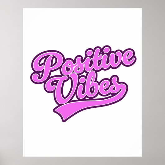 Positieve Vibes Poster (Voorkant)
