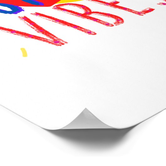 Positieve vibes poster (Hoek)