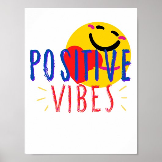 Positieve vibes poster (Voorkant)
