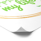 positieve vibes quotes voor leven en werk poster (Hoek)