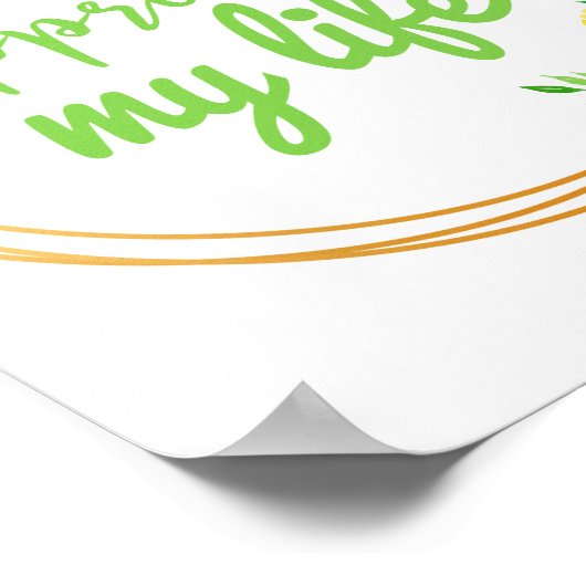 positieve vibes quotes voor leven en werk poster (Hoek)