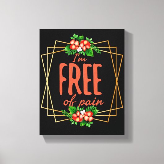 positieve vibes quotes voor succes canvas afdruk (Voorkant)