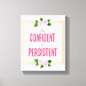 positieve vibes quotes voor succes canvas afdruk (Voorkant)