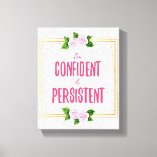 positieve vibes quotes voor succes canvas afdruk