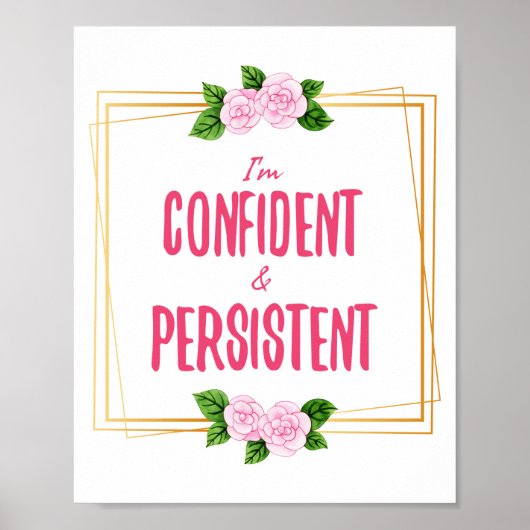 positieve vibes quotes voor succes poster (Voorkant)