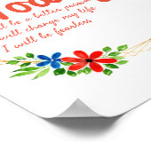 positieve vibes quotes voor succes poster (Hoek)