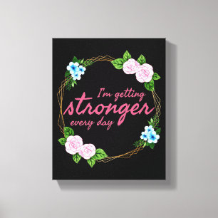 positieve vibes quotes voor werk canvas afdruk