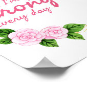 positieve vibes quotes voor werk poster (Hoek)