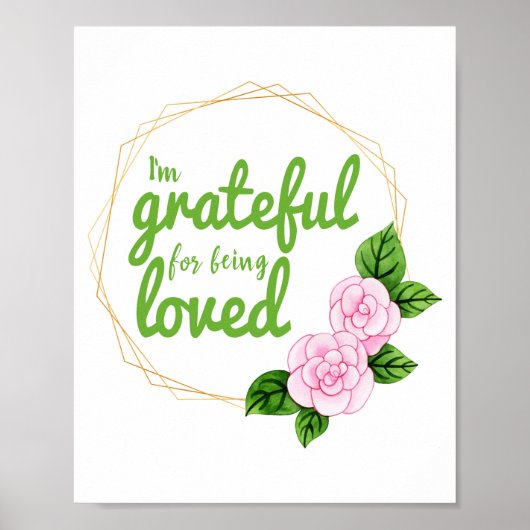 positieve vibes quotes voor zelfaanvaarding poster (Voorkant)