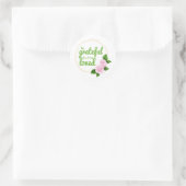 positieve vibes quotes voor zelfaanvaarding ronde sticker (Tas)