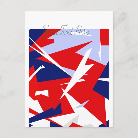 Positieve Vibes Red Blue Briefkaart (Voorkant)