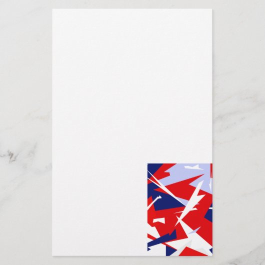 Positieve Vibes Red Blue Briefpapier (Voorkant)
