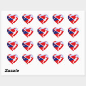 Positieve Vibes Red Blue Hart Sticker (Vel)