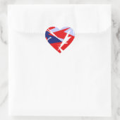 Positieve Vibes Red Blue Hart Sticker (Tas)