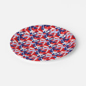 Positieve Vibes Red Blue Papieren Bordje (Gekanteld)