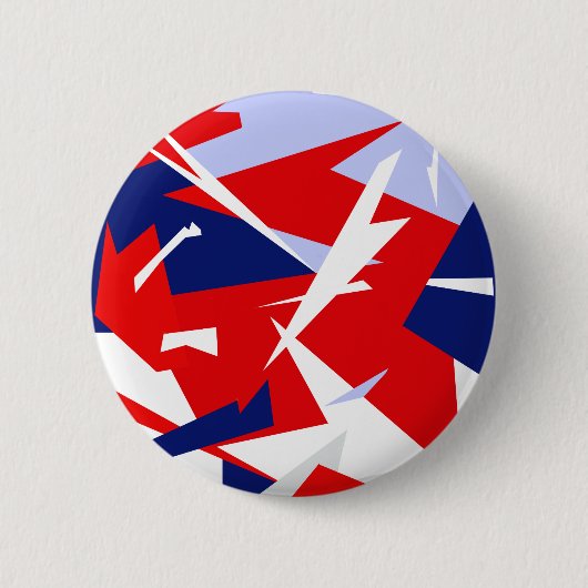 Positieve Vibes Red Blue Ronde Button 5,7 Cm (Voorkant)