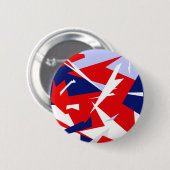 Positieve Vibes Red Blue Ronde Button 5,7 Cm (Voorkant /achterkant)
