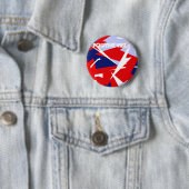 Positieve Vibes Red Blue Ronde Button 5,7 Cm (In situ)
