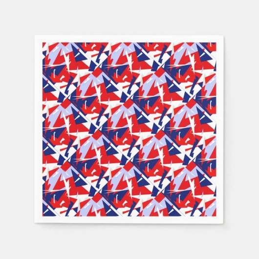 Positieve Vibes Red Blue Servet (Voorkant)