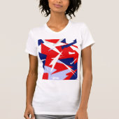Positieve Vibes Red Blue T-shirt (Voorkant)