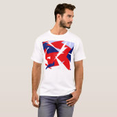 Positieve Vibes Red Blue T-shirt (Voorkant volledig)