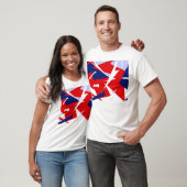 Positieve Vibes Red Blue T-shirt (Unisex)