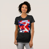 Positieve Vibes Red Blue T-shirt (Voorkant volledig)