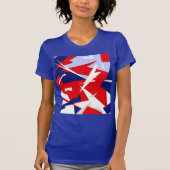 Positieve Vibes Red Blue T-shirt (Voorkant)