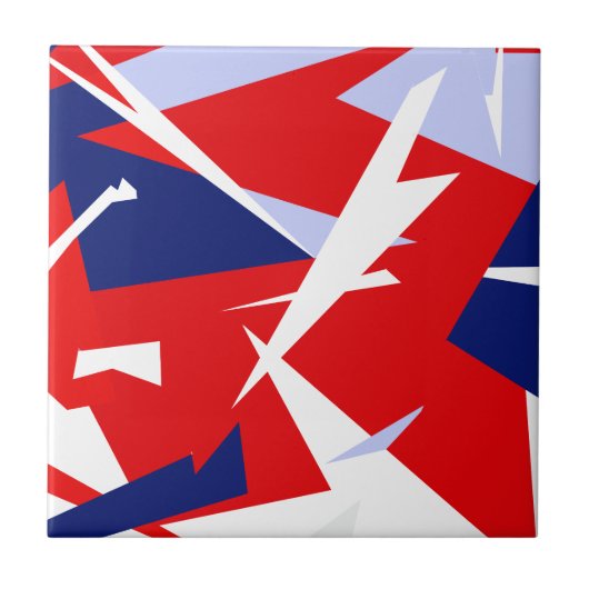 Positieve Vibes Red Blue Tegeltje (Voorkant)