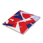 Positieve Vibes Red Blue Tegeltje (Zijkant)