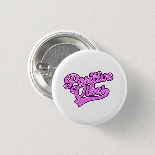 Positieve Vibes Ronde Button 3,2 Cm (Voorkant /achterkant)