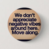 positieve vibes ronde button 5,7 cm (Voorkant)