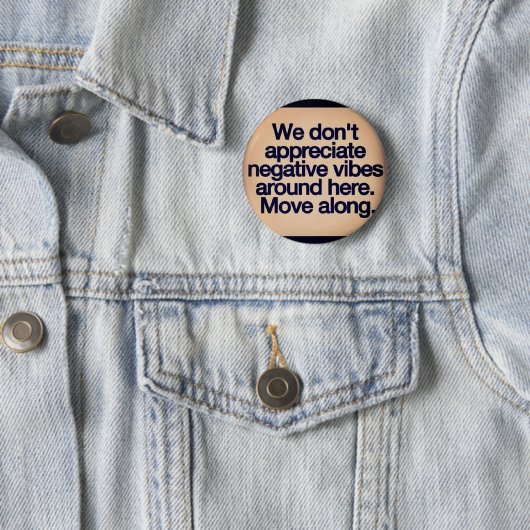 positieve vibes ronde button 5,7 cm (In situ)